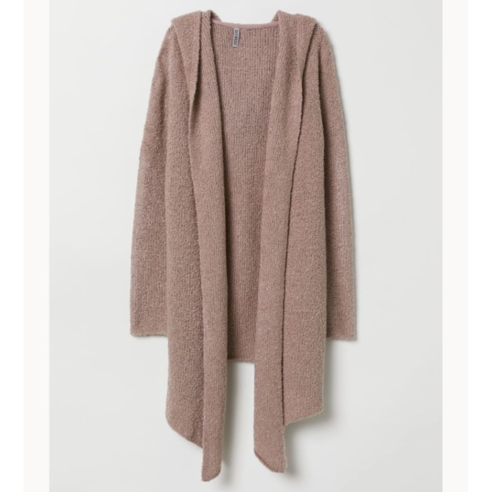 H&M Hooded Dusty Pink Cardigan